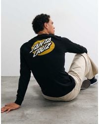 Santa Cruz - Knibbs Cryptic Logo Long Sleeve T-shirt With Back Print - Lyst