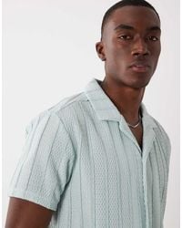 Brave Soul - Short Sleeve Shirt With Camp Collar - Lyst