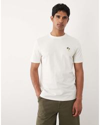 Blend - Camiseta De Corte Estándar Con Estampado De Palmera Pequeña De 100% Algodón - Lyst