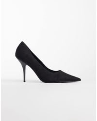 ASOS - – perth – spitze pumps aus em wildlederimitat mit hohem stiletto-absatz - Lyst