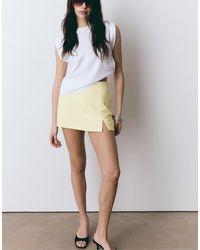 Stradivarius - Skort Met Zijsplit - Lyst