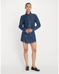 GOOD AMERICAN - Denim Cropped Jacket Co-ord - Lyst