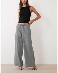 Nobody's Child - Reese Cotton Drawstring Wide Leg Trousers - Lyst