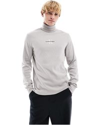 Calvin Klein - Freefit Roll Neck Long Sleeve Sweatshirt - Lyst