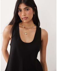 ASOS - Linen Blend Scoop Neck Tank Top - Lyst