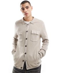 Threadbare - Chaqueta Estilo Camisa De -Beis Neutro - Lyst