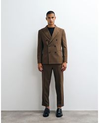 ASOS - Relaxed Tapered Fit Suit Pants - Lyst