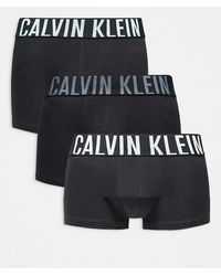 Calvin Klein - Intense Power 3 Pack Cotton Trunks - Lyst