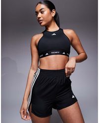adidas Originals - Adidas Training Tech Fit Mid Support Sports Bra - Lyst