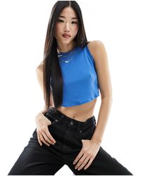 Nike - Essential Ribbed Cropped Tank Top - Lyst