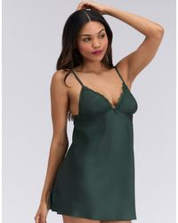 Boux Avenue - Kaya Satin Chemise Floral Comfy Adjustable Straps Nightgown - Lyst
