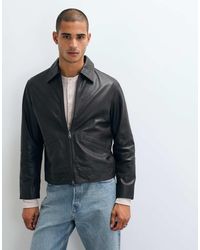 SELECTED - 100% Leather Jacket - Lyst