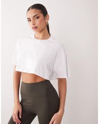 4505 - Modal Blend Ultra Soft Cropped Performance T-shirt - Lyst