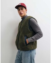 Levi's - Seacliff Borg Zip Through Gilet - Lyst