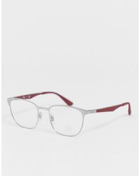 Ray-Ban Occhiali quadrati con montatura bicolore - Multicolore