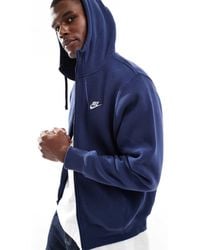 Nike - Club Full Zip Fleece Hoodie - Lyst