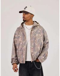 CERNUCCI - Camo Nylon Hooded Jacket - Lyst