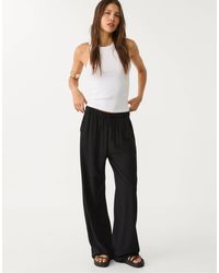 Stradivarius - Petite – hose aus leinenmix - Lyst