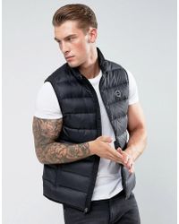 Abercrombie & Fitch Down Vest Lightweight In Black