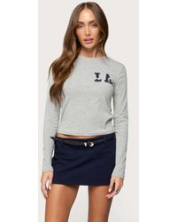 Edikted - La Girl Long Sleeve T Shirt - Lyst
