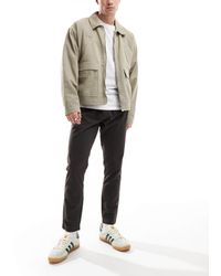 Brave Soul - Pantalon chino à taille élastique - anthracite - Lyst