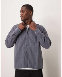 Abercrombie & Fitch - Ruimvallend Overhemd Met Textuur En Lange Mouwen - Lyst