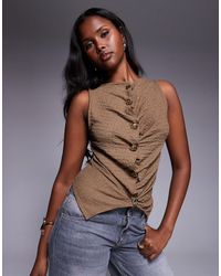 River Island - – strukturiertes oberteil - Lyst