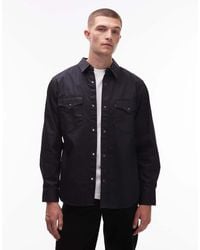Levi's - Relaxed Fit Coated Western Denim Shirt - Lyst