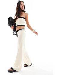 4th & Reckless - Knitted Contrast Beach Trouser Co-ord - Lyst