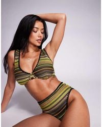 ASOS - Fuller Bust Kenny Marina Del Rey Crochet Underwired Bikini Top - Lyst