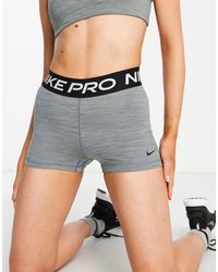 Nike Nike Pro Training Tonal Leopard Print Shorts in Gray