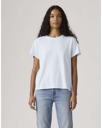 Levi's - T-Shirt Met Reliëflogo Op De Borst - Lyst