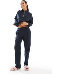 Pieces - Joggingbroek Van Co-Ord Set Van Sweatstof Met Gestrikte Taille - Lyst