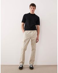 ASOS - Slim Pull On Cargo Trousers - Lyst