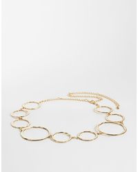 Mango - Circle Chain Belt - Lyst