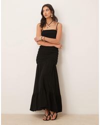 Pretty Lavish - – nancy – gerafftes maxikleid - Lyst