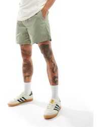Weekday - Pantalones Cortos Caquis De Corte Estándar Zed De -Verde - Lyst