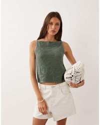 Abercrombie & Fitch - – ärmelloses strickoberteil - Lyst