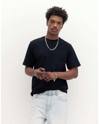 Pull&Bear - Basic Katoenen T-Shirt Met Korte Mouwen - Lyst