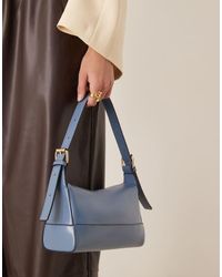 ASOS - Borsa Da Spalla Con Tracolla Doppia Con Fibbie E Chiusura Ripiegata - Lyst
