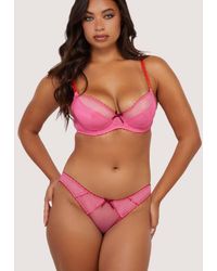 Playful Promises - Grace Supportive Plunge Net Bra - Lyst