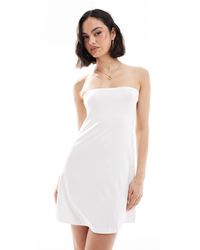 ASOS - Mini Bandeau Swingjurk - Lyst