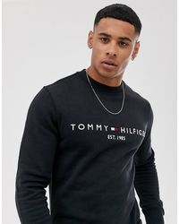 Tommy Hilfiger Logo Sweatshirt - Black