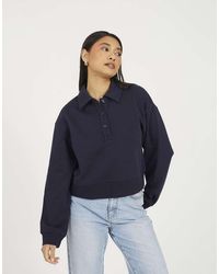 Brave Soul - Collared Button Down Sweatshirt - Lyst