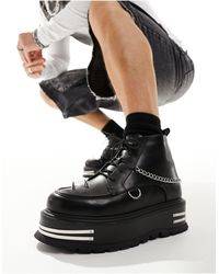 Koi Footwear - Koi The Silence Mens Platform Grunge Boots - Lyst