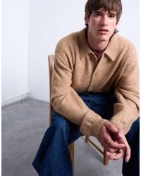 TOPMAN - Oversized Fit Button-through Cardigan - Lyst