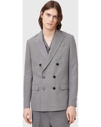 AllSaints - Orpheus Double Breasted Tailored Blazer - Lyst