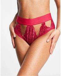 Tutti Rouge - Victoria Lace High Waist Brazilian Brief With Cutout Detail - Lyst