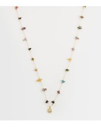 Accessorize - Collar Chapado En Oro De 14 Quilates Con Piedras De Colores De La Colección Z De - Lyst