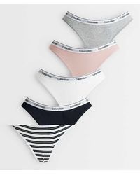 Calvin Klein - Icon Logo 5 Pack Thongs - Lyst